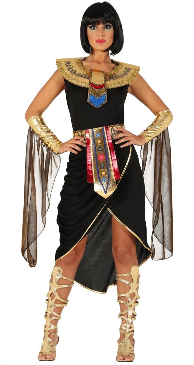 Egypte Kostuum | Koningin Nefertari Van Egypte | Vrouw | Maat 38-40 | Carnaval kostuum | Verkleedkleding